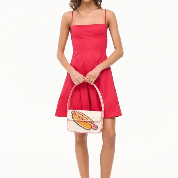 STAUD BEADED TOMMY BAG DOG DAYS HOT DOG - Picture 7 of 12